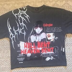 Civil Regime Hell Bent Heaven Sent Bloom Bankai Graphic Tee Medium NWT